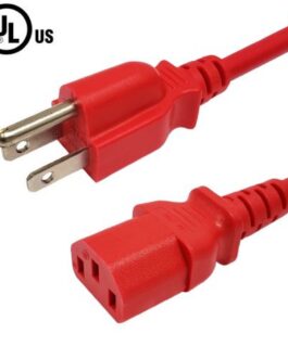 Phantom Cables 6 pieds 5-15P à C13 câble d’alimentation rouge