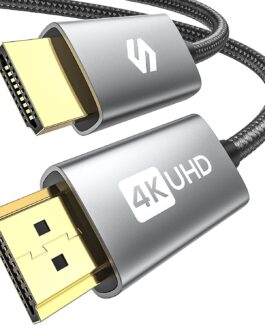 Silkland – Câble HDMI 4K ARC de 1,8 m [plaqué or, HDR] – Câble HDMI 2.0 haut débit pour barre de son, 4K 60 Hz, 18 Gbit/s