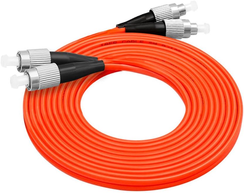Câble fibre optique ST vers ST Multimode Duplex 3,0 mm Diamètre extérieur  OM2 50/125 mm Fibre optique Patch Cord, 3m – Ordinateur 3D